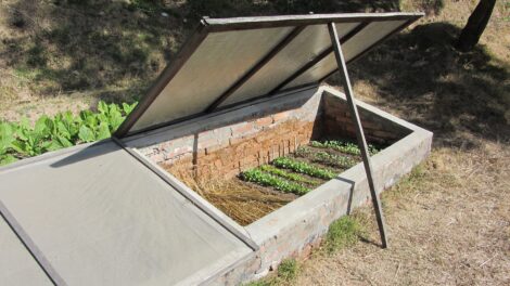 Cinderblock Cold Frame Garden